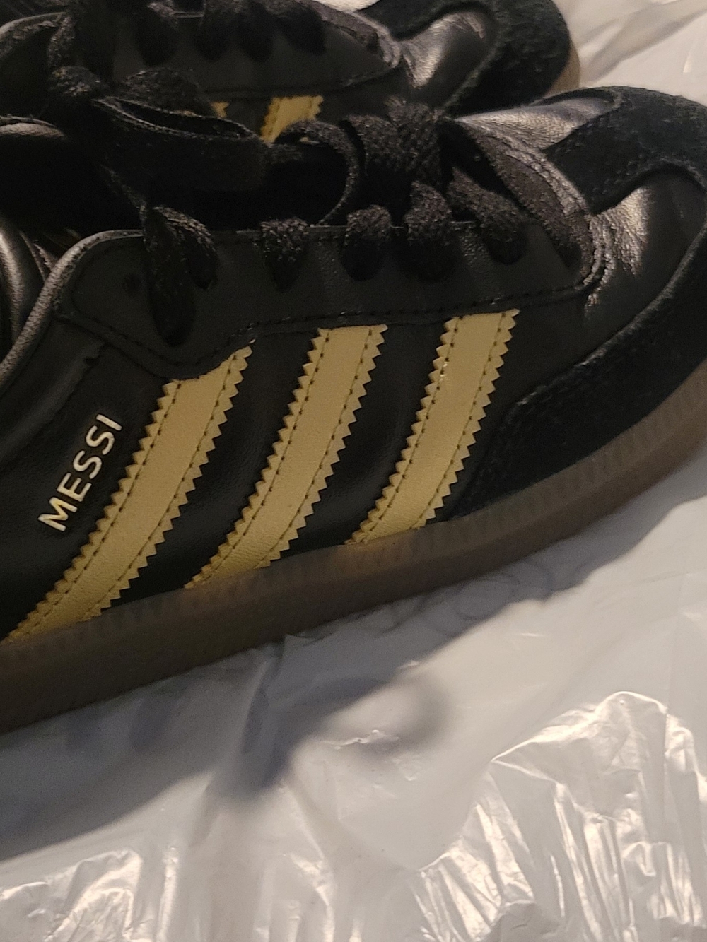Adidas Messi Black and Gold Casual Sneakers for Men